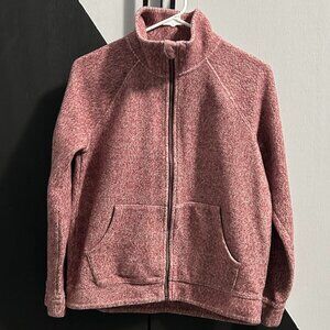 L.L. Bean Heritage Marled Fleece Zip Cardigan Women's Size XS